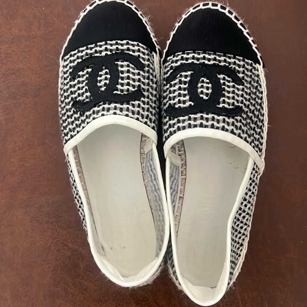 Channel espadrille shoes